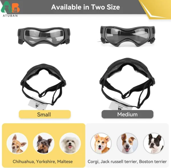 Dog Perfume Small Breed UV Protection Goggles - Image 4