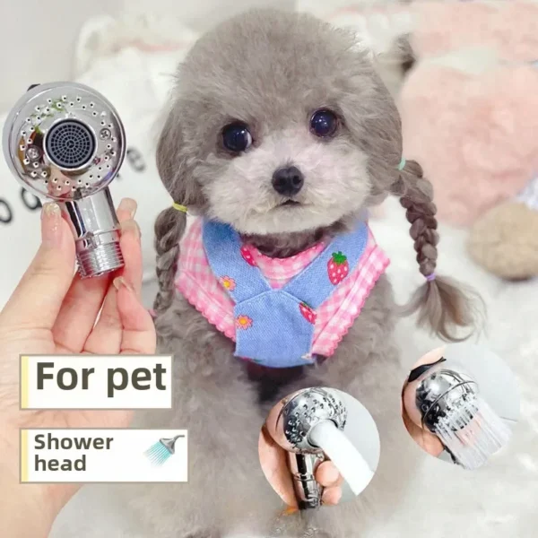 Dog Perfume Shower Head - Soft Spray for Pet Cleaning