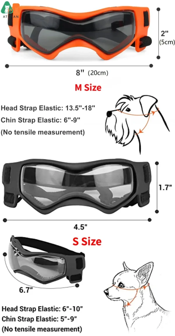 Dog Perfume Small Breed UV Protection Goggles - Image 5