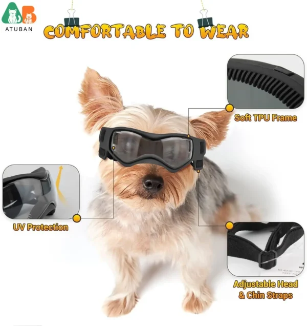 Dog Perfume Small Breed UV Protection Goggles - Image 2